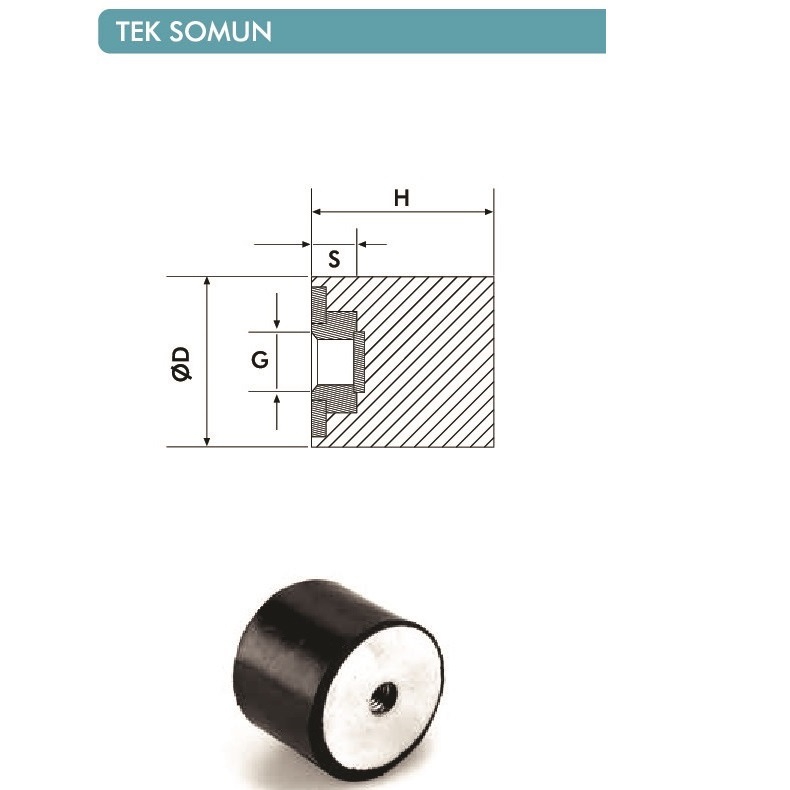 70X50 TEK TARAFLI DİŞİ CİVATALI TAKOZ