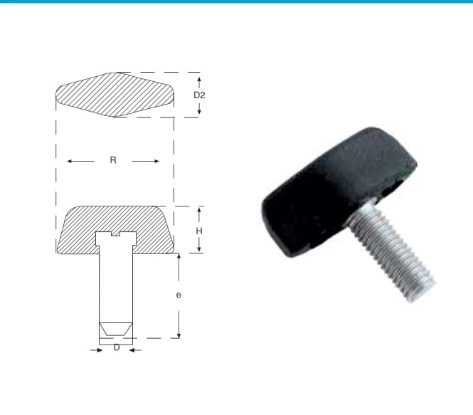 KİLİT MANDALI CİVATALI KM 2 M6X20