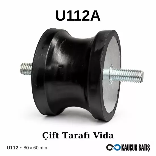 U112 Jeneratör Takozu 80x60 M12 | Kauçuk Satış
