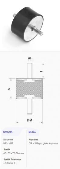 15X15 M4 ÇİFT TARAFLI CİVATALI TAKOZ LASTİĞİ