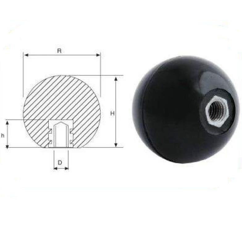 Topuz Burçlu Bakalit T50 M10