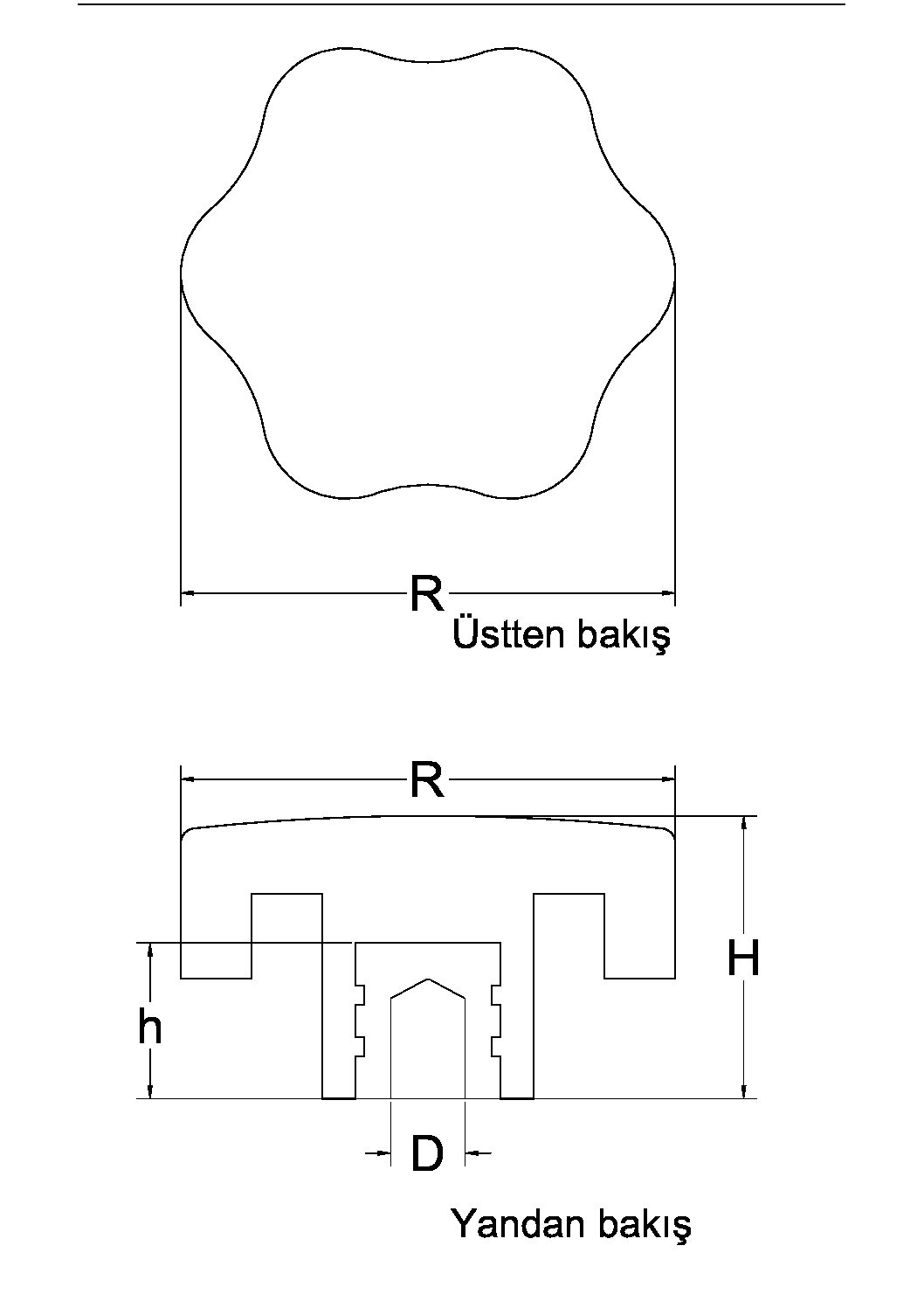 Yıldız Burçlu Bakalit Y3-12B